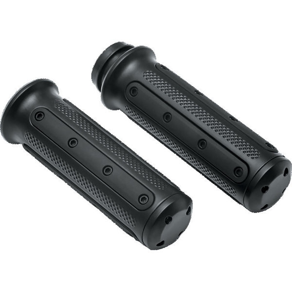 Kuryakyn Heavy Industry Grip Throttle-By-Wire Black - Driven Powersports