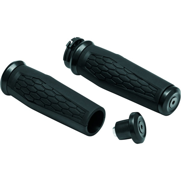 Kuryakyn Hex Grip Dual Cable Black - Driven Powersports
