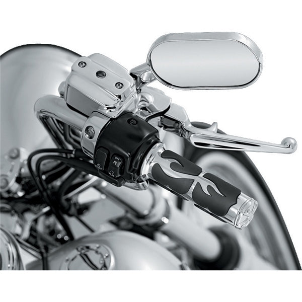 Kuryakyn ISO Flame Grip For Harley-Davidson / Kawasaki & More Chrome - Driven Powersports