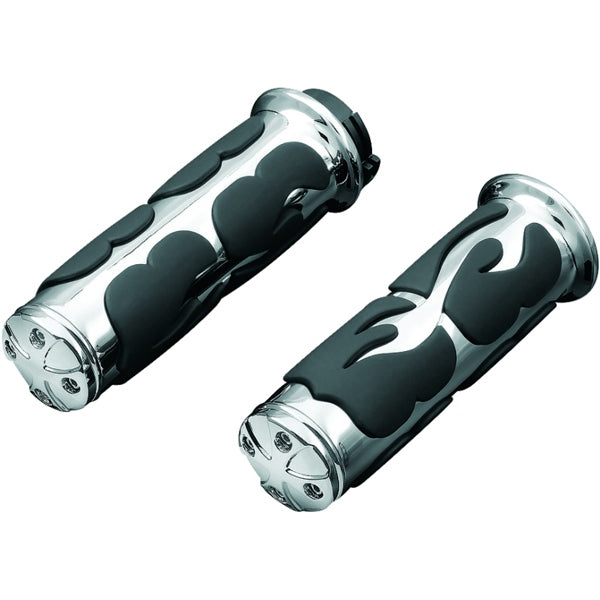 Kuryakyn ISO Flame Grip Throttle-By-Wire Chrome - Driven Powersports