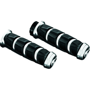 Kuryakyn Kinetic Grip For Harley-Davidson / Kawasaki / Suzuki & More Chrome - Driven Powersports