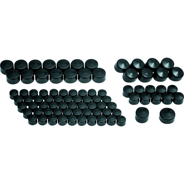 Kuryakyn Milwaukee Bolt Cover Kool Kaps Engine Kit Black - Driven Powersports