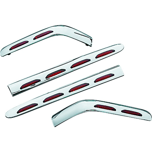 Kuryakyn LED Saddlebag Molding Kit For Honda Light Chrome - Driven Powersports