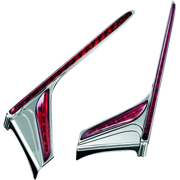 Kuryakyn LED Vertical Rear Light Strips Lens For Honda Red - Driven Powersports