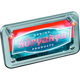 Kuryakyn LED License Plate Light With Red Accent Light Chrome - Driven Powersports