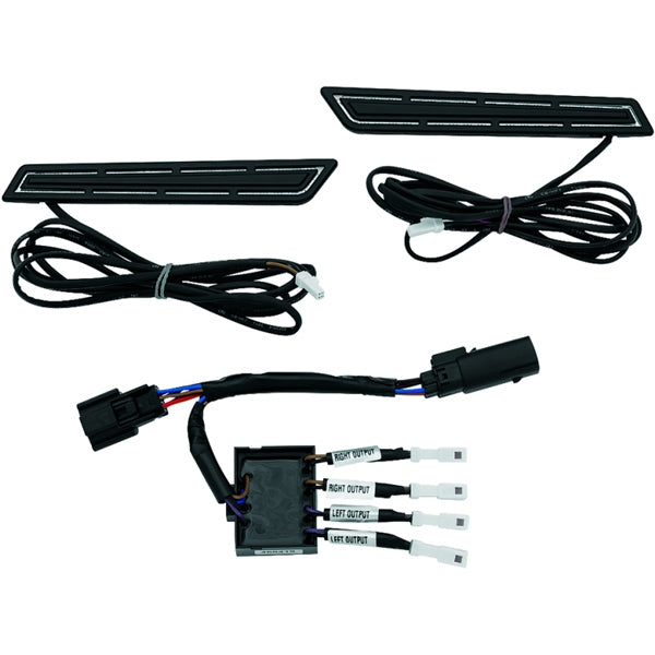 Kuryakyn LED Saddlebag Hinge Accent For Harley-Davidson Chrome - Driven Powersports