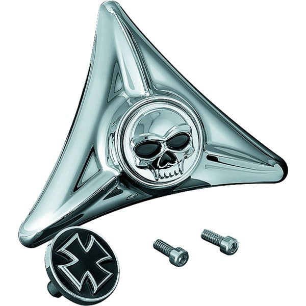 Kuryakyn License Plate Mounting Hole Cover Zombie Chrome - Driven Powersports
