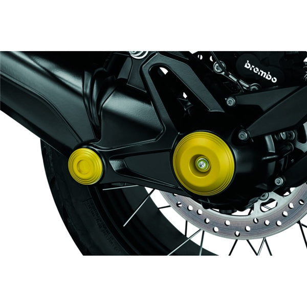 Kuryakyn Lodestar Rear Axle Slider For Bmw Gold - Driven Powersports