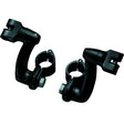 Kuryakyn Longhorn Offset Peg Mount with Clamp Black - Driven Powersports