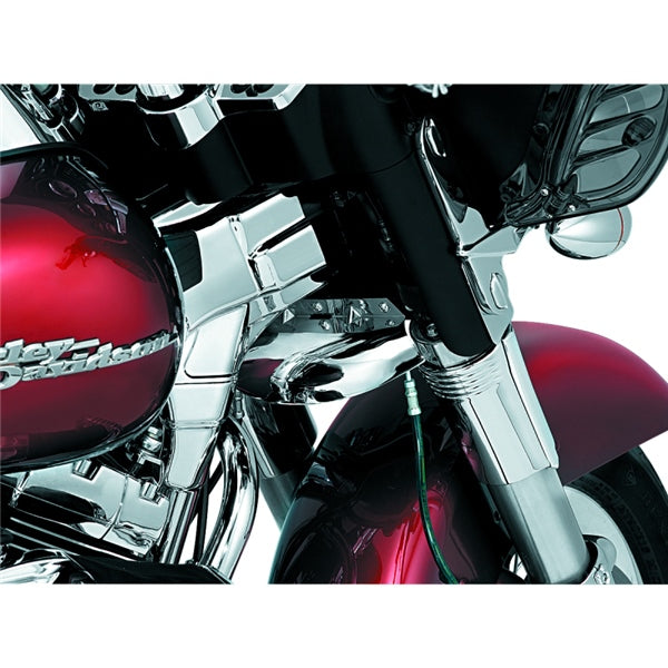 Kuryakyn Lower Tree Wind Deflector For Harley-Davidson Chrome - Driven Powersports