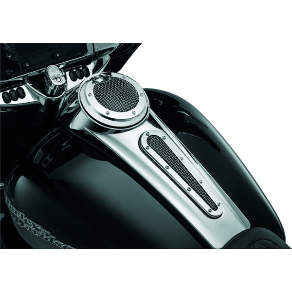 Kuryakyn Mesh Dash Insert For Harley-Davidson Chrome - Driven Powersports