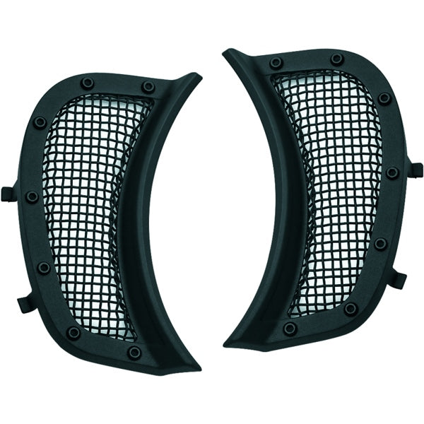 Kuryakyn Mesh Headlight Vent Accent For Harley-Davidson Black - Driven Powersports