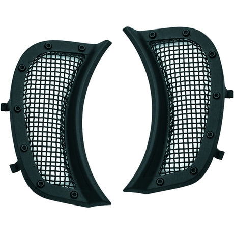 Kuryakyn Mesh Headlight Vent Accent For Harley-Davidson Black - Driven Powersports