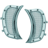 Kuryakyn Mesh Headlight Vent Accent For Harley-Davidson Chrome - Driven Powersports