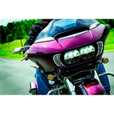 Kuryakyn Mesh Headlight Vent Accent For Harley-Davidson Chrome - Driven Powersports