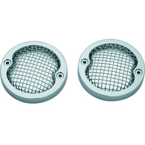 Kuryakyn Mesh Turn Signal Bezel For Harley-Davidson Chrome - Driven Powersports