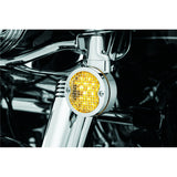 Kuryakyn Mesh Turn Signal Bezel For Harley-Davidson Chrome - Driven Powersports