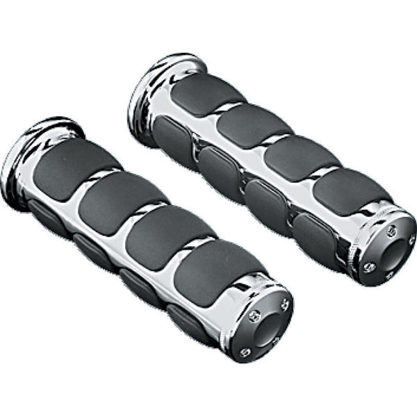 Kuryakyn Metric ISO Grip For Harley-Davidson / Kawasaki & More Chrome - Driven Powersports