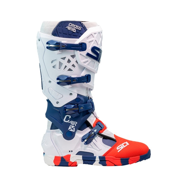 Sidi Crossair X Boots White/Navy/Red 41 - Driven Powersports