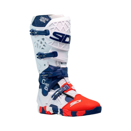Sidi Crossair X Boots White/Navy/Red 41 - Driven Powersports