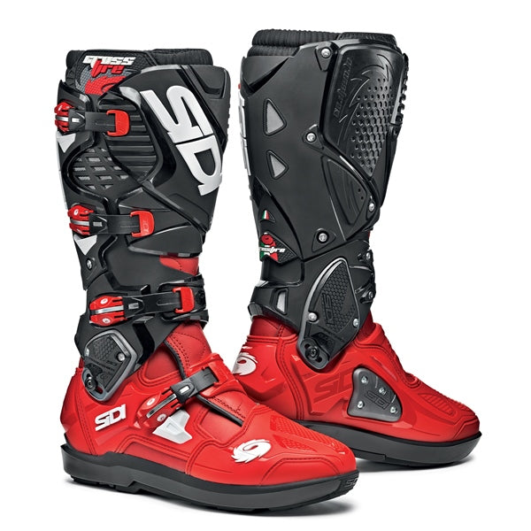 Sidi Crossfire 3 SRS Boots Red/Black 42 - Driven Powersports