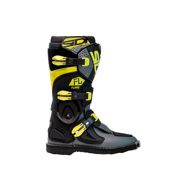 Sidi Flame boots Black/Lime/Gray 36 - Driven Powersports
