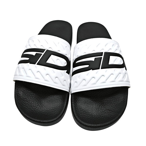 Sidi Pool Slide Black/White - Driven Powersports