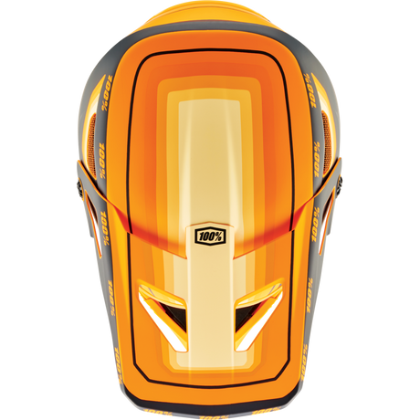 100% STATUS HELMET Topenga Orange/Black Top - Driven Powersports