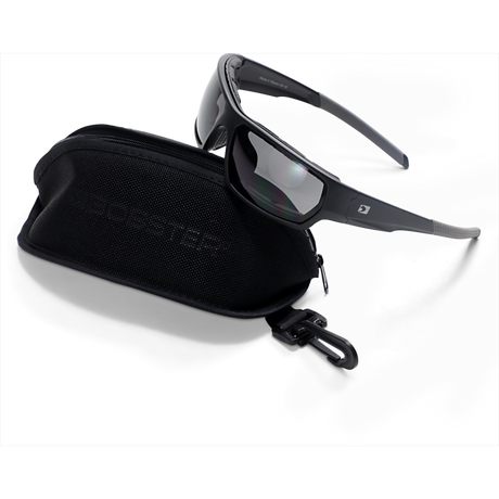 BOBSTER TREAD SUNGLASS REMOVABLE FOAM SMOKED LENS Matte Black Front - Driven Powersports
