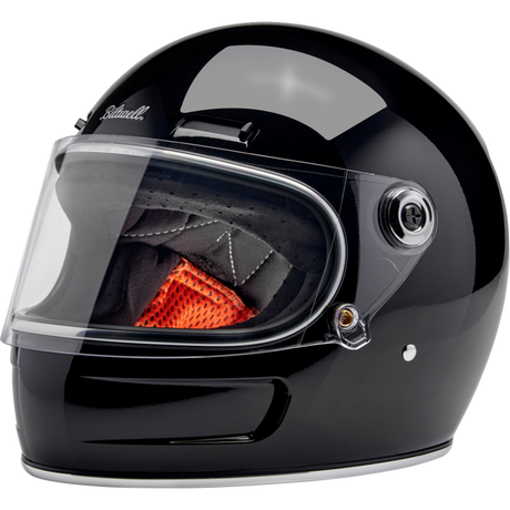 BILTWELL HELMET GRINGO SV Gloss Black Front - Driven Powersports