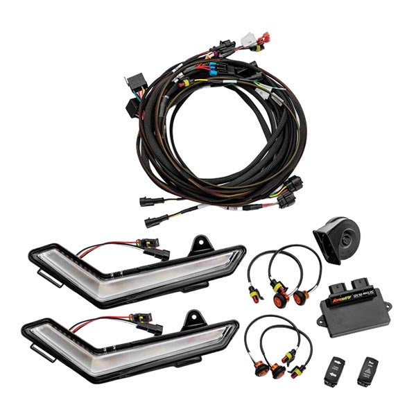 SuperATV SATV Can-Am Defender Deluxe Self-Canceling Turn Signal & Signature Light (TSK-CA-DEF4-007-KA) - Driven Powersports