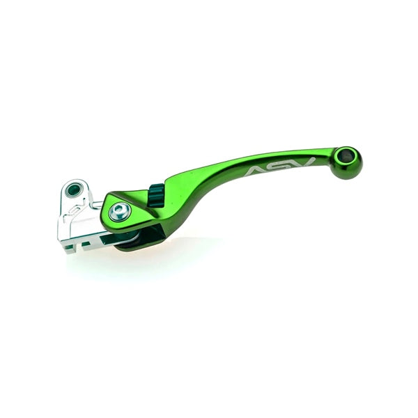 ASV F4 Series Off-Road Clutch Lever For Husaberg & More Green - Driven Powersports