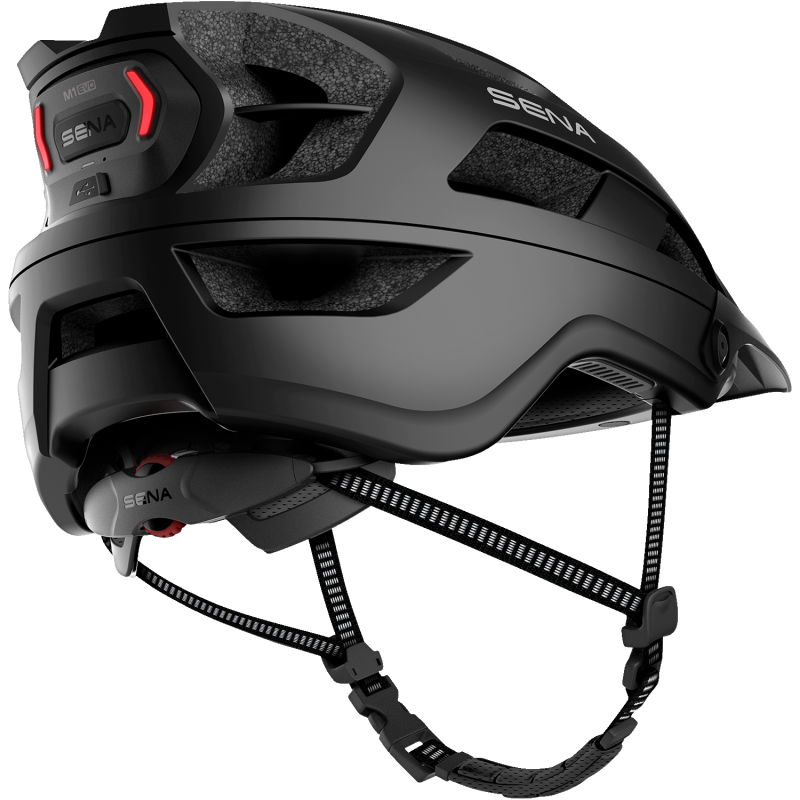 SENA M1 EVO SENA MTB HELMET Matte Black Back - Driven Powersports