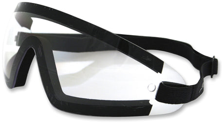 BOBSTER Wrap Around Frame Clear Lens Black Other - Driven Powersports