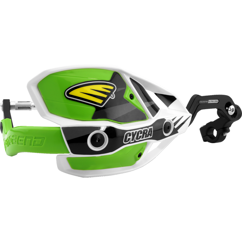 CYCRA GUARD HAND OS ULT White/Green Front - Driven Powersports