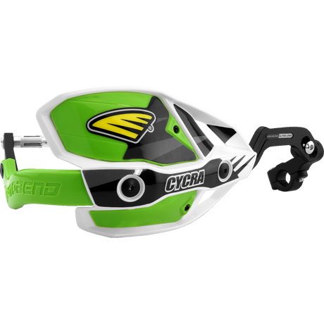 CYCRA GUARD HAND OS ULT White/Green Front - Driven Powersports