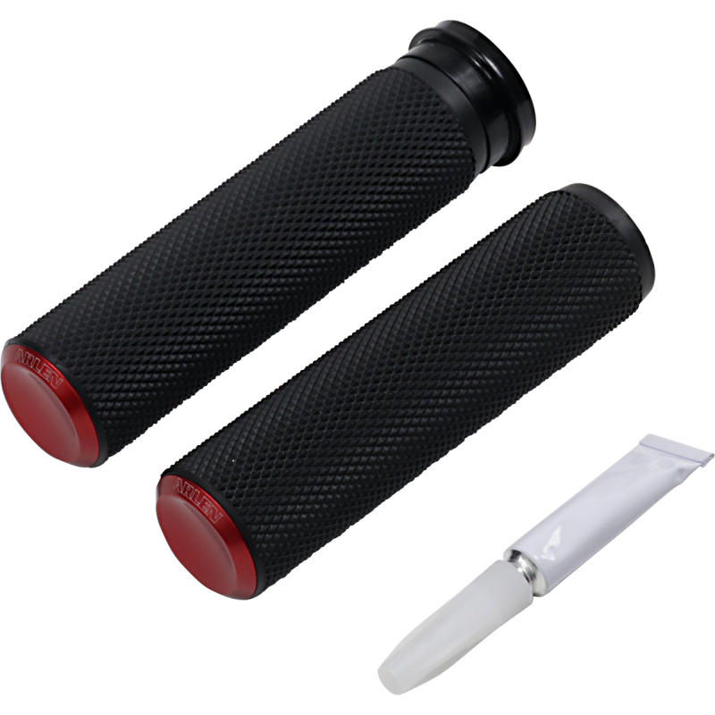 ARLEN NESS GRIP KNURLED TBW Red Front - Driven Powersports