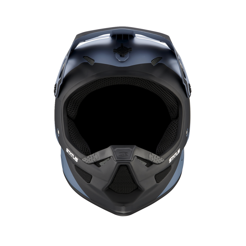 100% STATUS HELMET Drop/Steel Blue Front - Driven Powersports