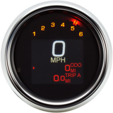 DAKOTA DIGITAL 11-19 S/TAILS 3-MLX GAUGE 3-3/8" Chrome Bezel Front - Driven Powersports