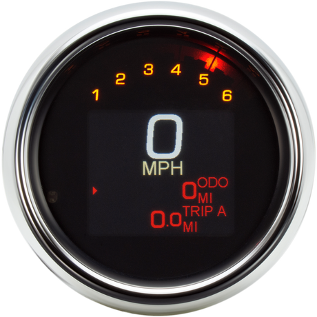 DAKOTA DIGITAL 11-19 S/TAILS 3-MLX GAUGE 3-3/8" Chrome Bezel Front - Driven Powersports