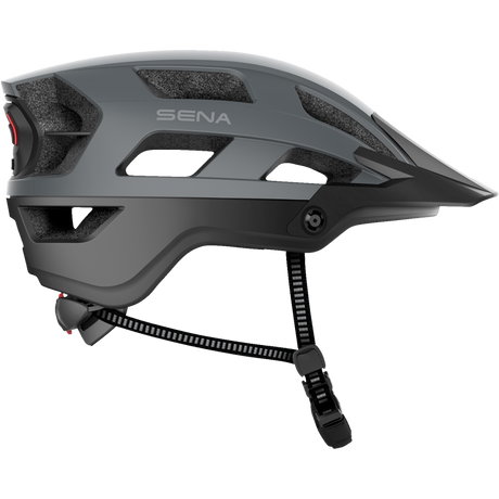 SENA M1 EVO SENA MTB HELMET Matte Gray Right Side - Driven Powersports