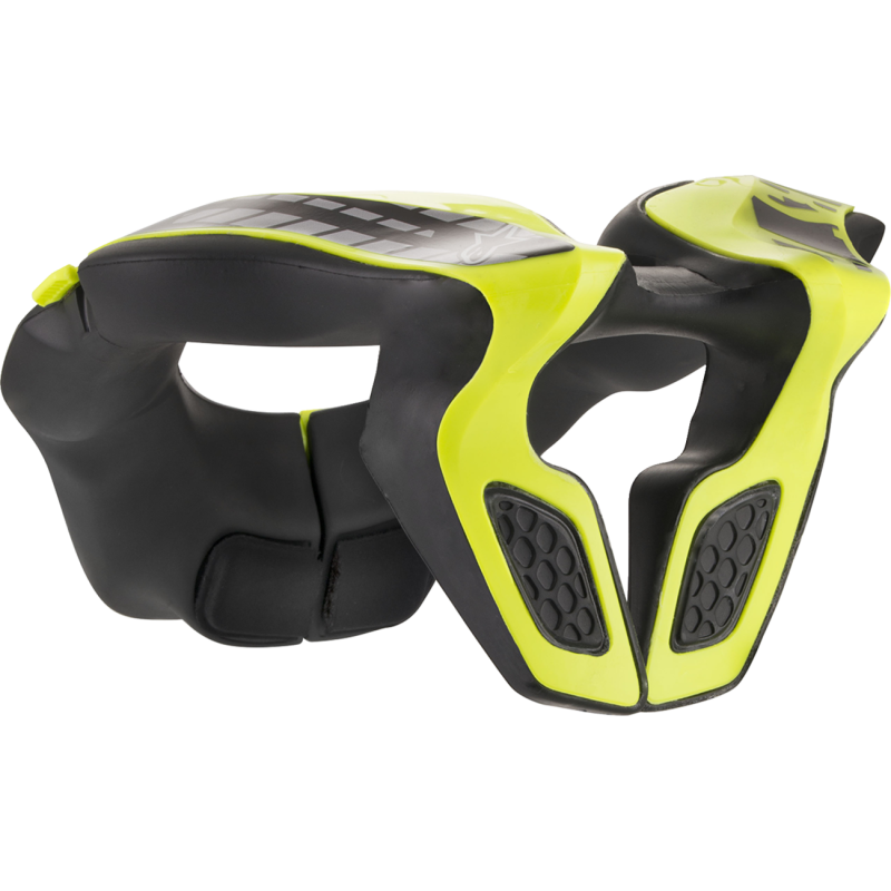 ALPINESTARS Neck Support (Youth) Black/Yellow Back - Driven Powersports