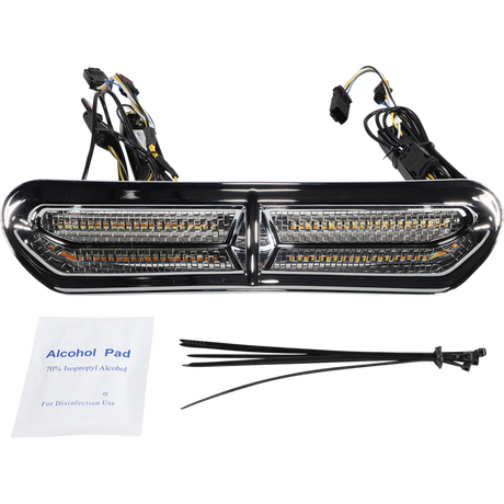 CUSTOM DYNAMICS INSERT LEDVENT AM/WHT Chrome Front - Driven Powersports