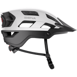 SENA M1 EVO SENA MTB HELMET Matte White Right Side - Driven Powersports