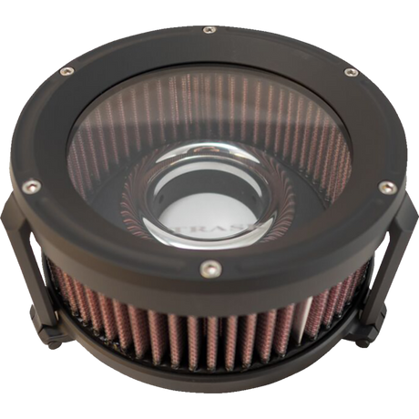 TRASK 01-17 EFI/93-06CV AIR CLEANER ASLT Black Front - Driven Powersports