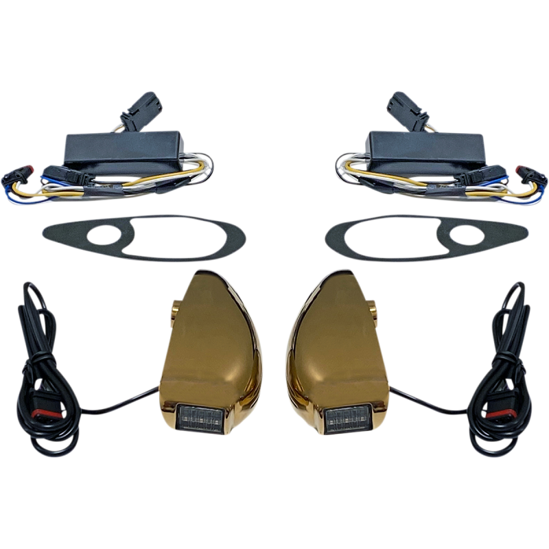 CUSTOM DYNAMICS LIGHT TSIG PB RDGLIDE Gold Front - Driven Powersports