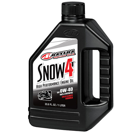 MAXIMA RACING OILS SNOW 4T FULL SYNTHETIC ESTER 0W40 EA Of 12 (30-31901-1) - Driven Powersports