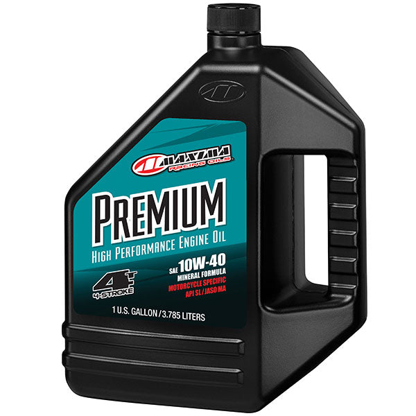 MAXIMA RACING OILS PREMIUM HIGH PERFORMANCE 4-STROKE ENGINE OIL EA Of 4 (349128-1) - Driven Powersports