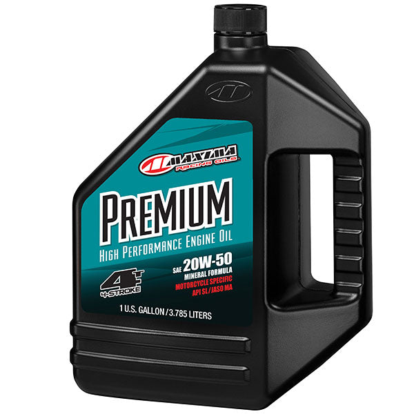 MAXIMA RACING OILS PREMIUM HIGH PERFORMANCE 4-STROKE ENGINE OIL EA Of 4 (359128-1) - Driven Powersports