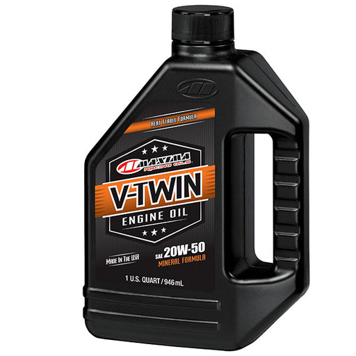 MAXIMA RACING OILS V-TWIN MINERAL 20W50 32 OZ EA Of 12 (30-06901-1) - Driven Powersports